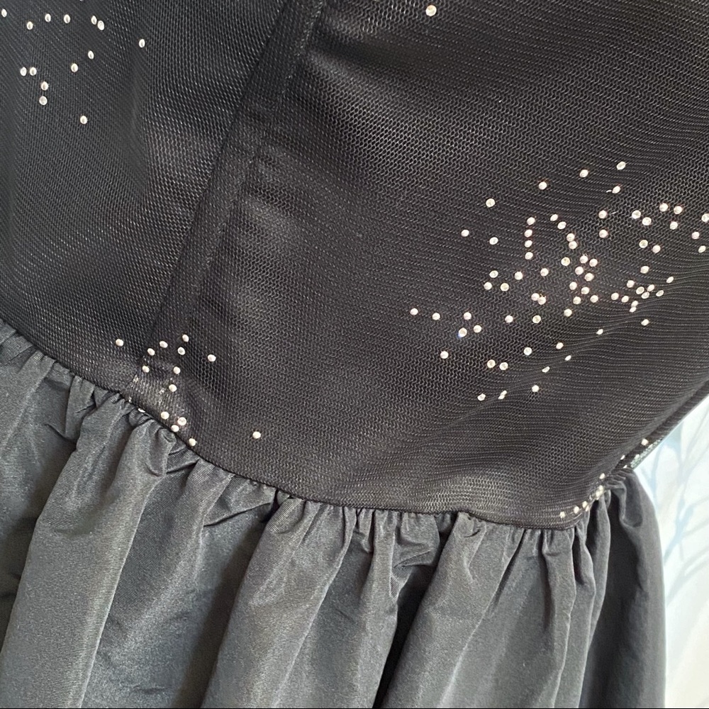 RAMY brook Liana black silver sparkle strapless corset bubble hem mini dress - Picture 9 of 14